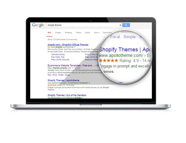 Google Snippets Shopify Themes