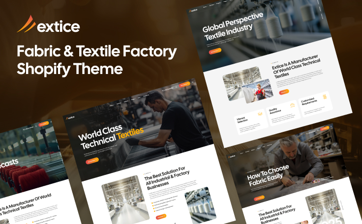 Ap Extice - Fabric & Textile Factory Shopify Theme