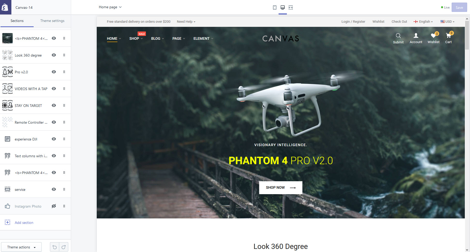 Upload theme
