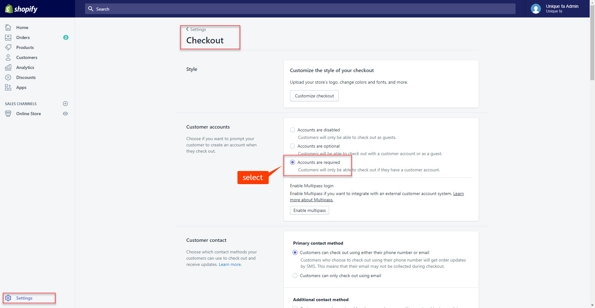 Upload theme