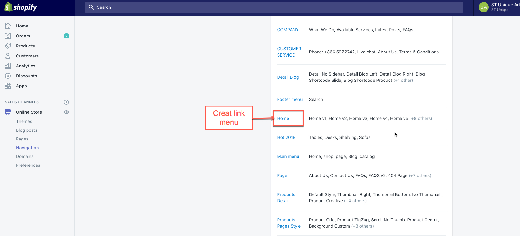 Upload theme