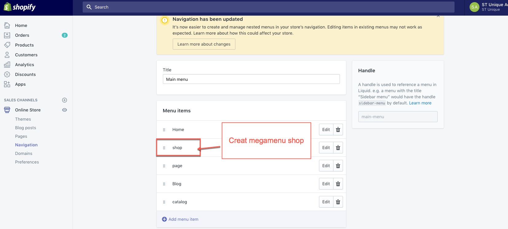 Upload theme