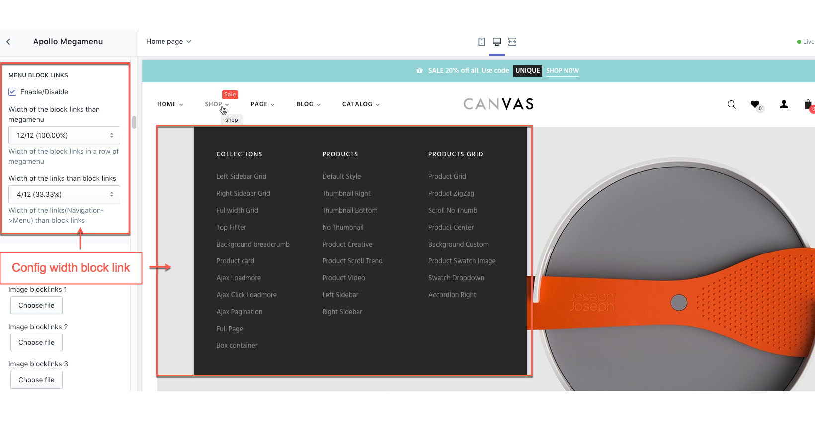 Upload theme