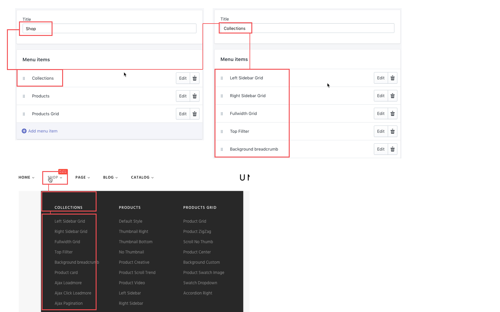 Upload theme