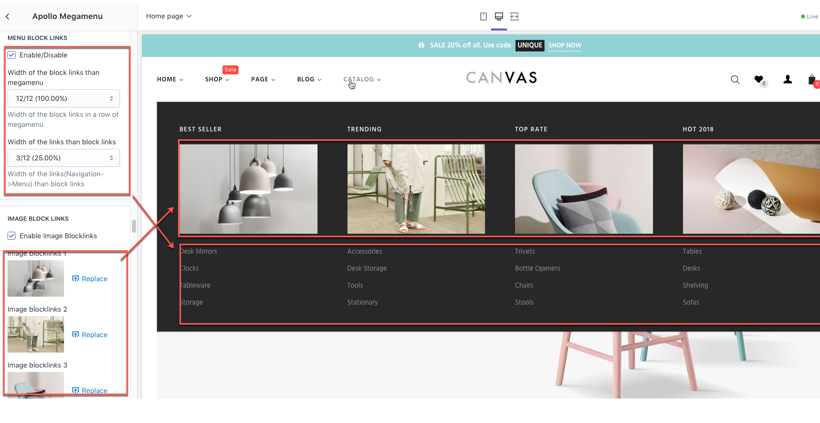 Upload theme