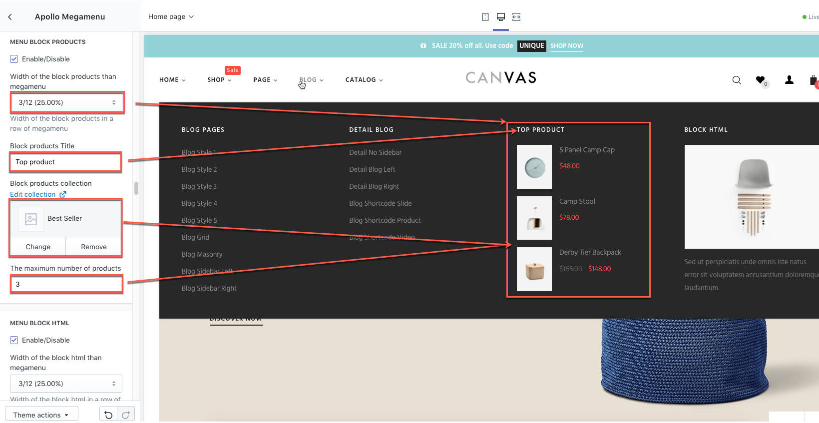 Upload theme