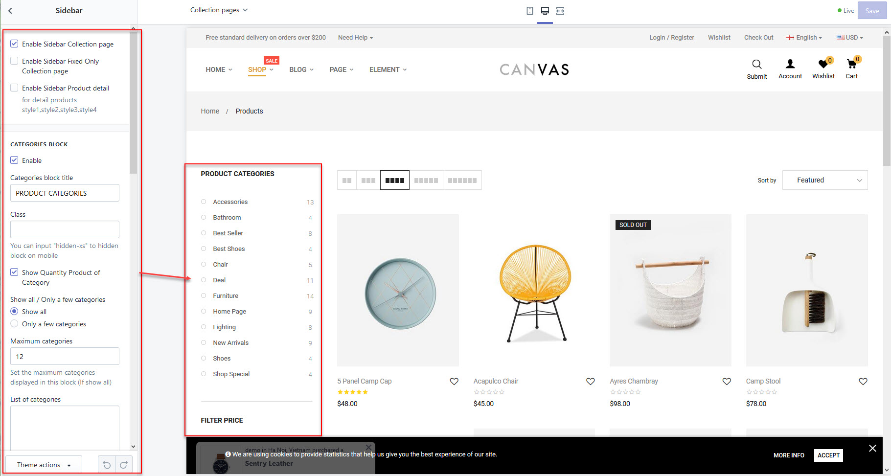 Upload theme