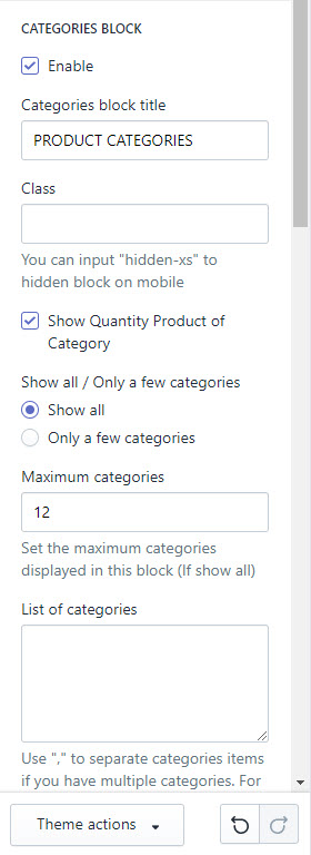 Upload theme