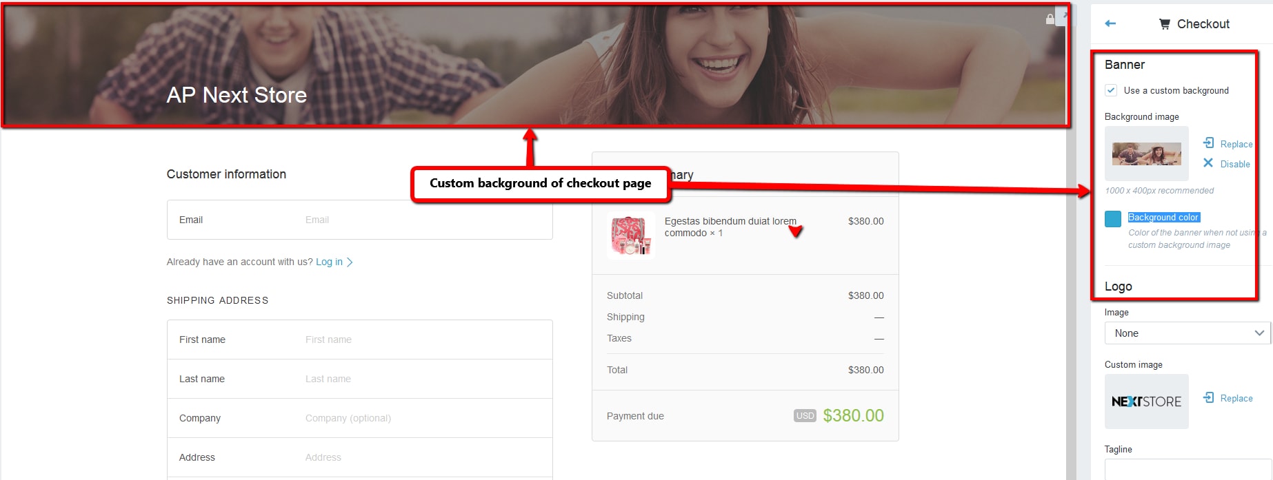 Upload theme