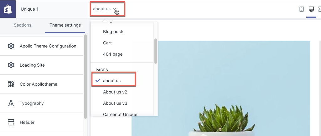 Upload theme
