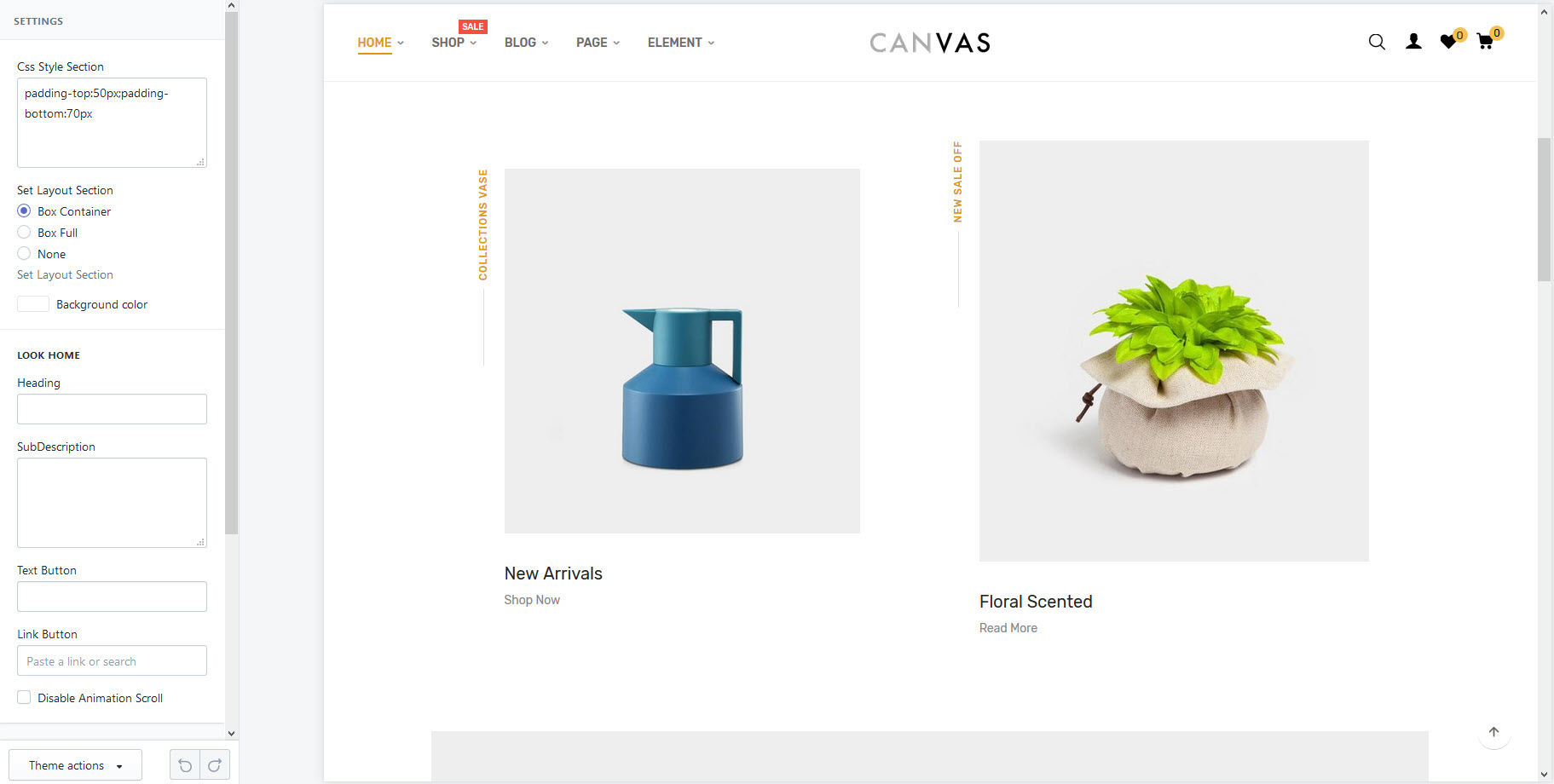 Upload theme