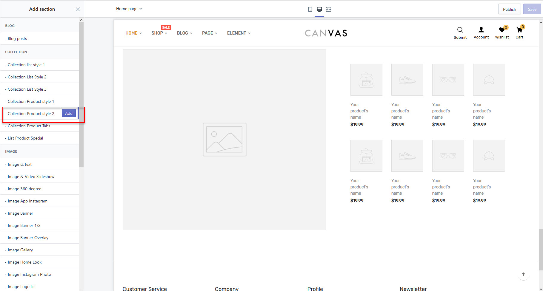 Upload theme