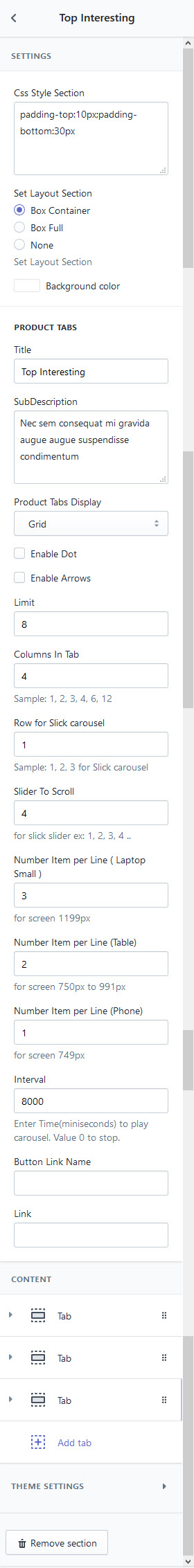 Upload theme