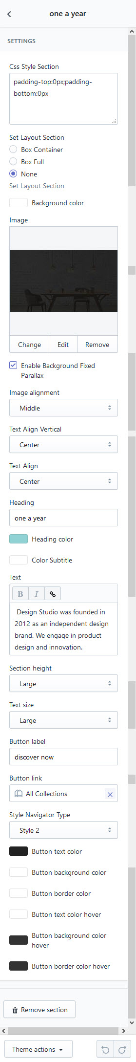 Upload theme