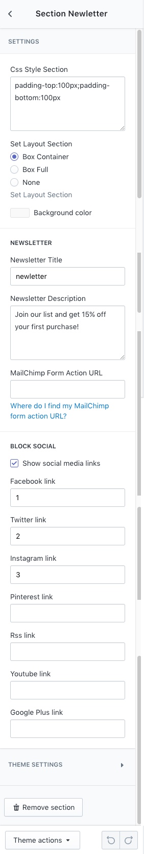 Upload theme