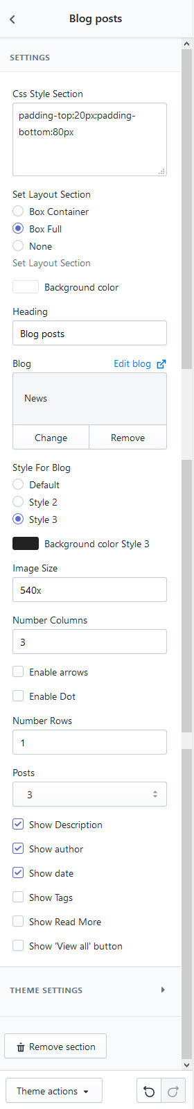 Upload theme