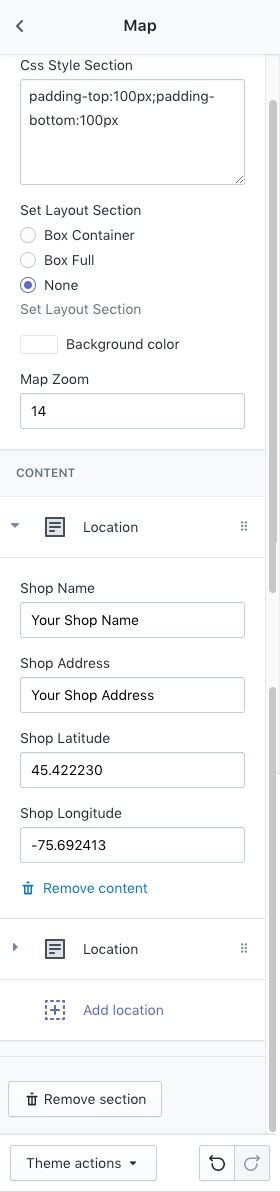 Upload theme