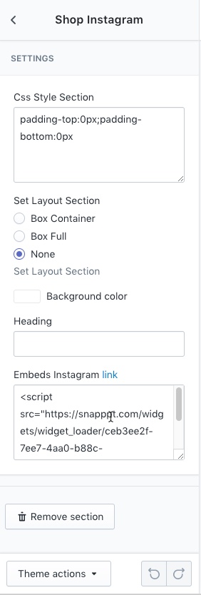 Upload theme