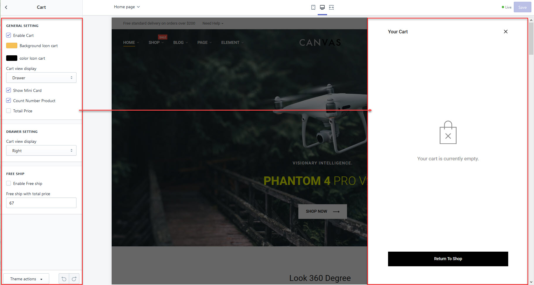 Upload theme