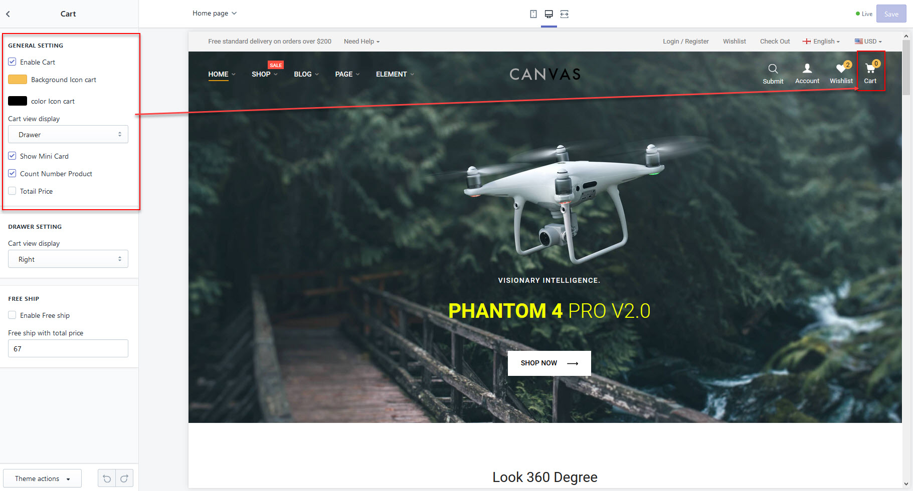 Upload theme