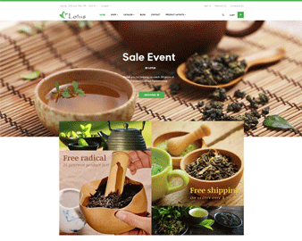 Ap Lotus Tea & Drink Prestashop Theme - preview