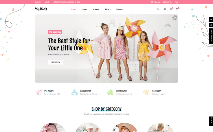 Leo MixKids Elementor - Fashion Store Prestashop Theme