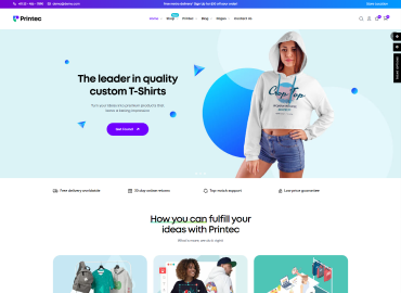 Leo Printec Elementor - Fashion & POD Product Prestashop Theme