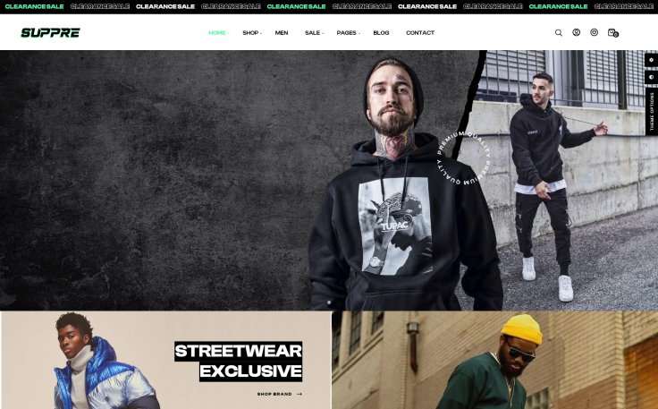 Leo Suppre - Streetwear & Hoodie Fashion Elementor Prestashop Theme