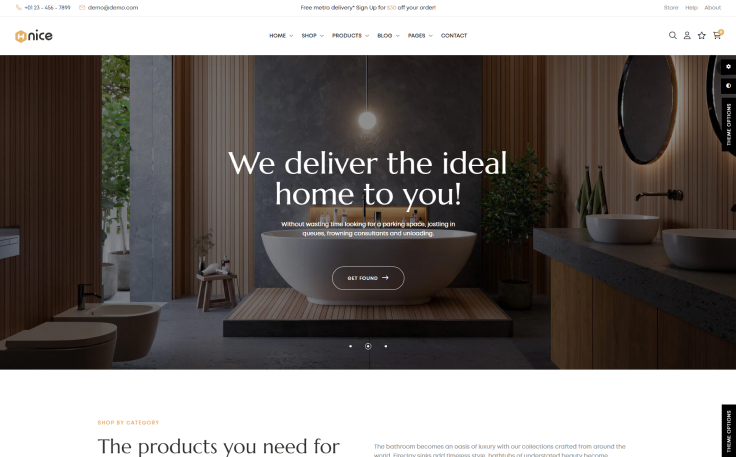 Leo Hnice - Bathroom & Interior Elementor Prestashop Theme