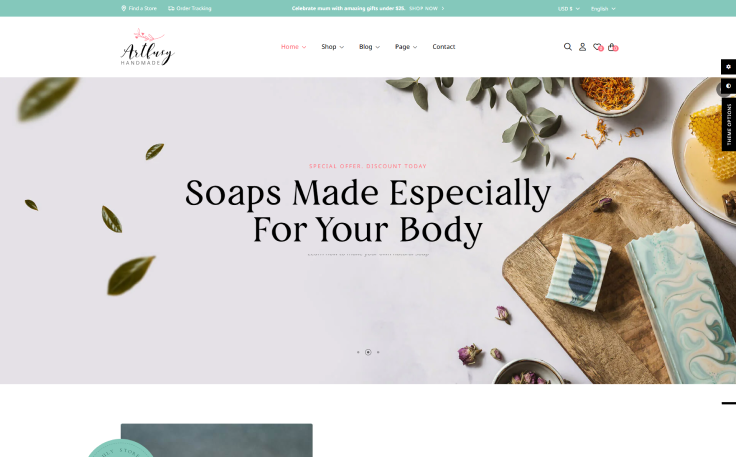 Leo Artfusy - Handmade & Home Decor Elementor Prestashop Theme