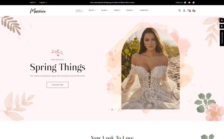 Leo Marriwe - Wedding Shop Elementor Prestashop Theme