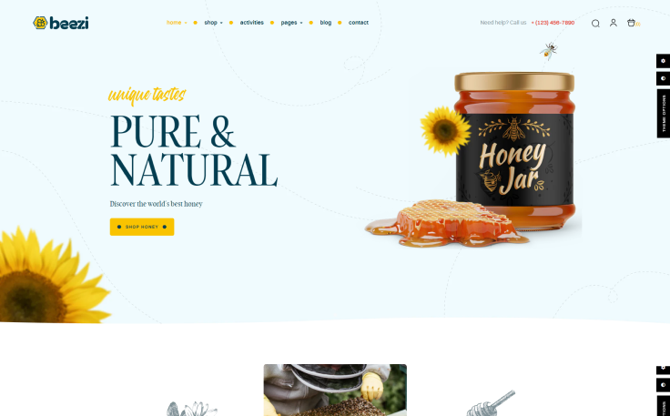 Leo Beezi Elementor - Honey & Organic Shop Prestashop Theme