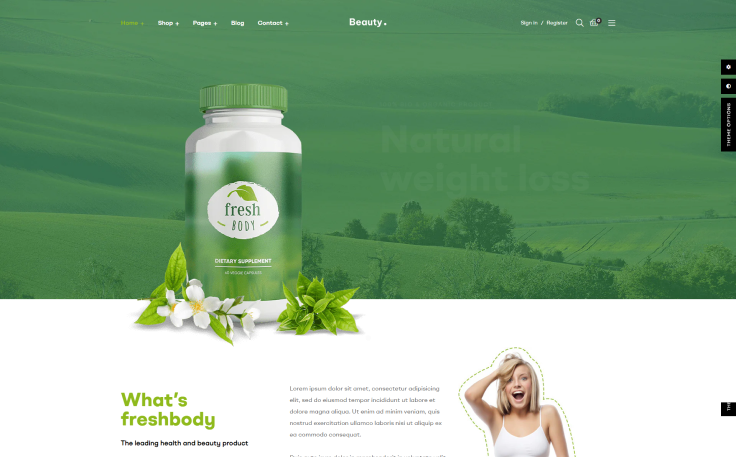 Leo Beauty Weight Loss Elementor Prestashop 8.x Theme