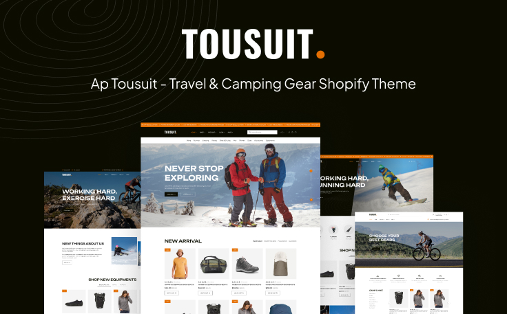 Ap Tousuit - Travel & Camping Gear Shopify Theme