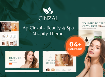 Ap Cinzal - Beauty & Spa Shopify Theme