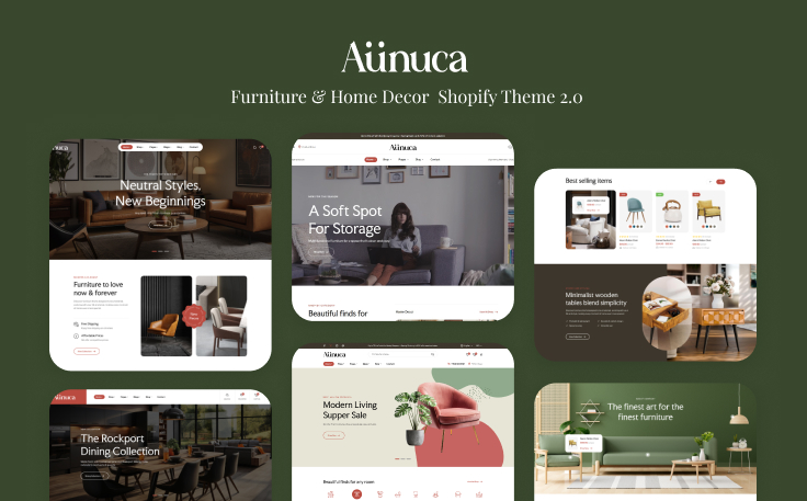 Ap Aunuca – Furniture & Home Decor Shopify Theme