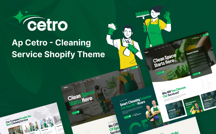Ap Cetro - Home & Office Cleaning Shopify Theme