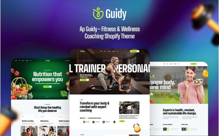Ap Guidy - Fitness & Wellness Coaching Shopify Theme