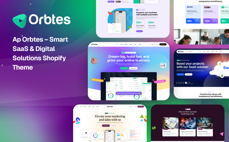 Ap Orbtes – Smart SaaS & Digital Solutions Shopify Theme