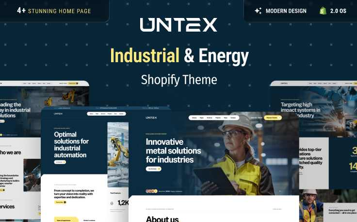 Ap Untex – Industrial & Energy Shopify Theme