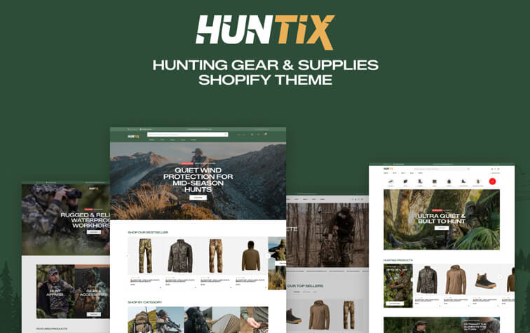 Huntix – Hunting Gear & Supplies Shopify Theme