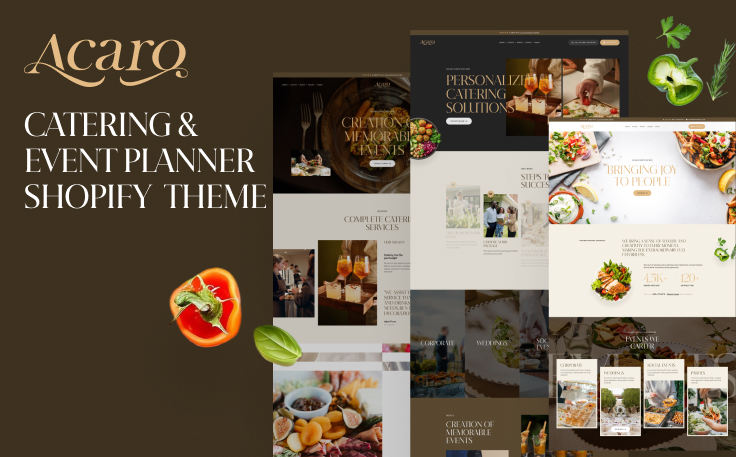 Ap Acaro – Catering & Event Planner Shopify Theme