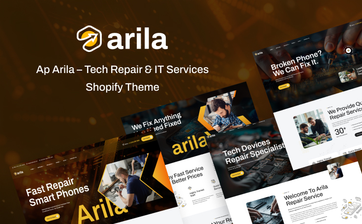 Ap Arila – Tech Repair & IT Services Shopify Theme